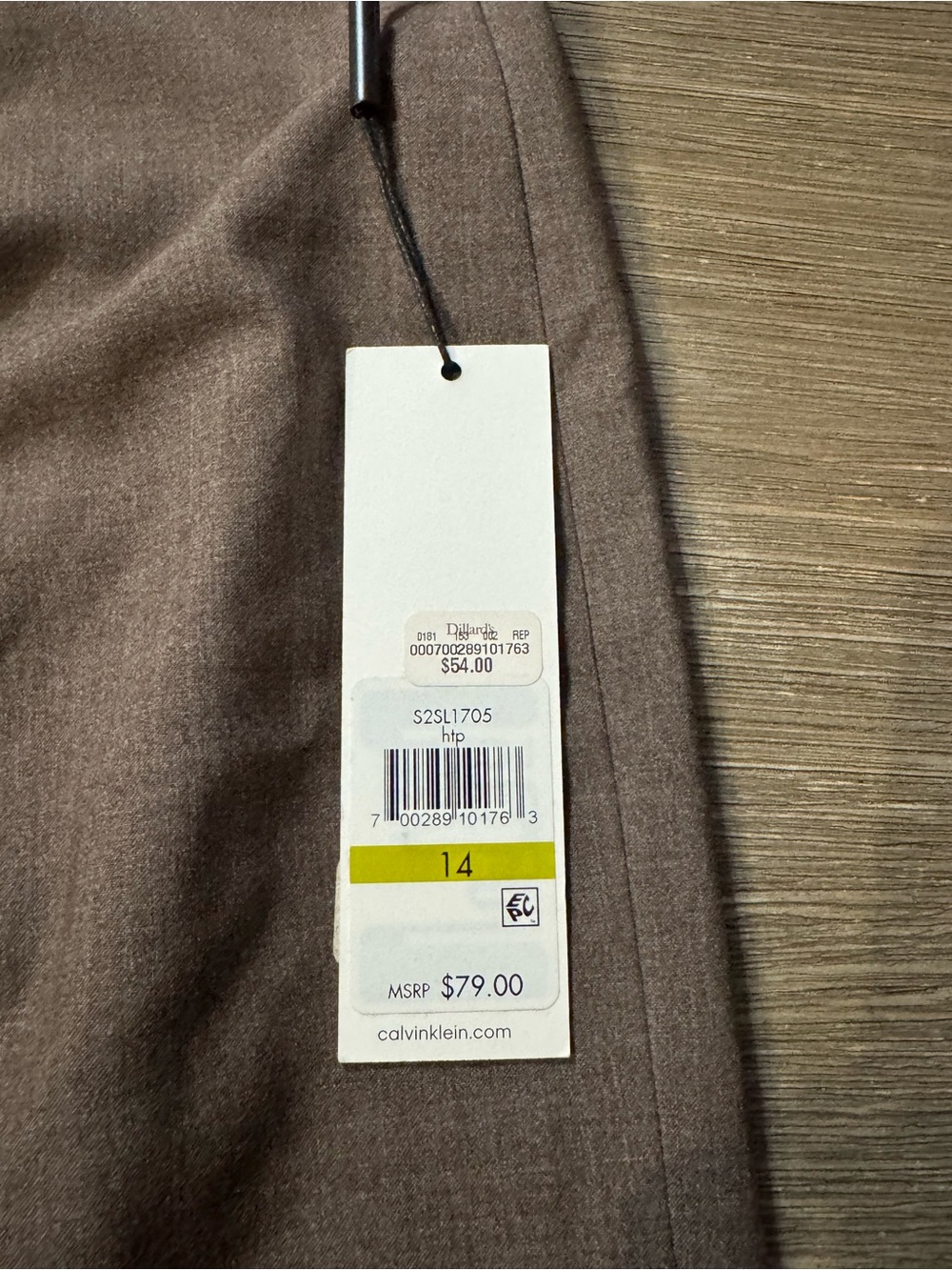 Calvin Klein Brown Tailored Pencil Skirt - Picture 6 of 10